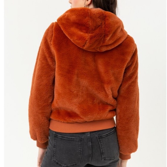 Faux Fur Hooded Teddy Jacket - Picture 6 of 8